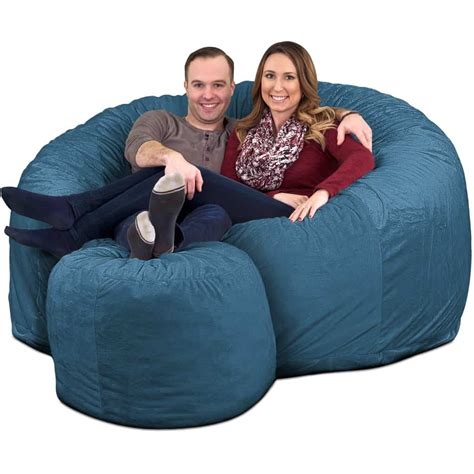Hassle-Free Setup: Changing your chair's look is a breeze with our Replacement Cover. . Ultimate sack bean bag